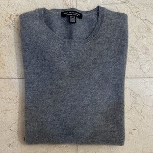 Saks Fifth Avenue Cashmere Charcoal Crewneck Sweater